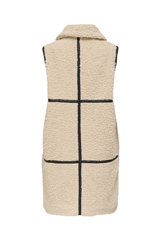 Veste longue sans manches - Beige