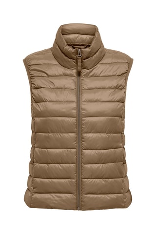 Doudoune sans manches  - Marron