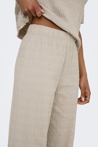 Pantalon taille haute - Beige