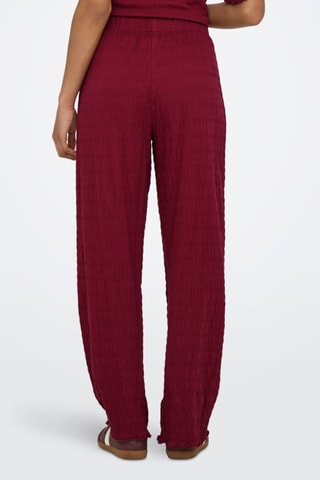 Pantalon taille haute - Bordeaux