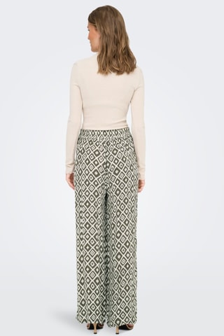 Pantalon taille haute - Vert