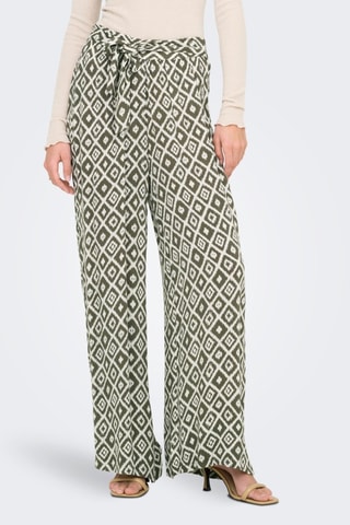 Pantalon taille haute - Vert