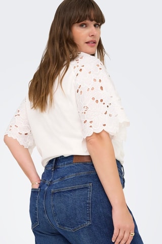 Jean wid legs en coton biologique - Bleu