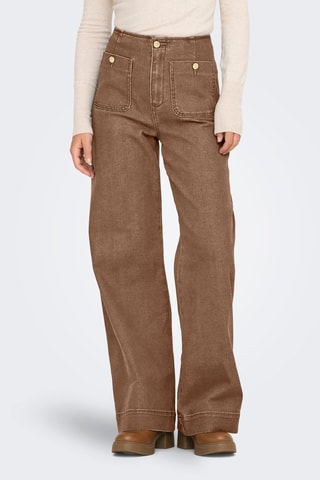 Jean wide legs - Marron