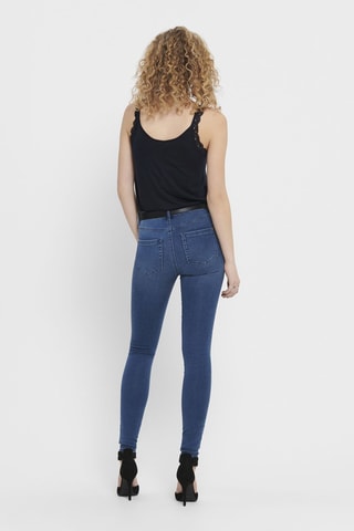Jean taille haute - Bleu cobalt