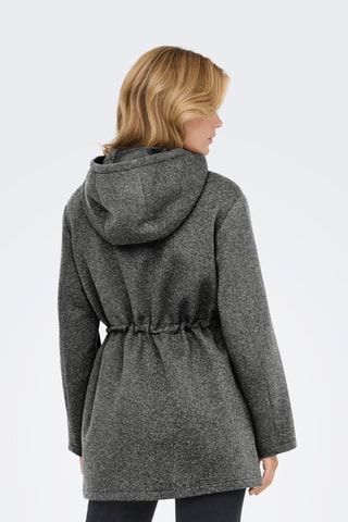 Manteau à capuche - Gris chiné