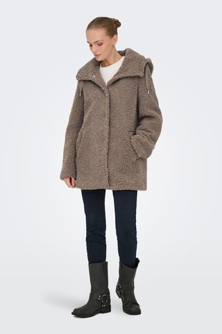 Manteau à capuche - Marron