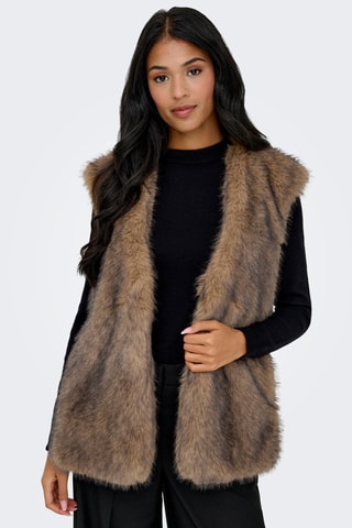 Giacca senza maniche - Marrone