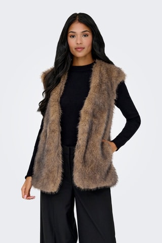 Giacca senza maniche - Marrone