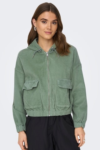 Veste à capuche - Vert sauge