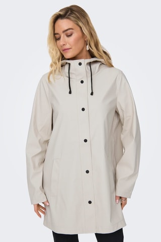 Imperméable à capuche - Beige