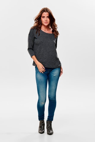 Top - Gris foncé chiné