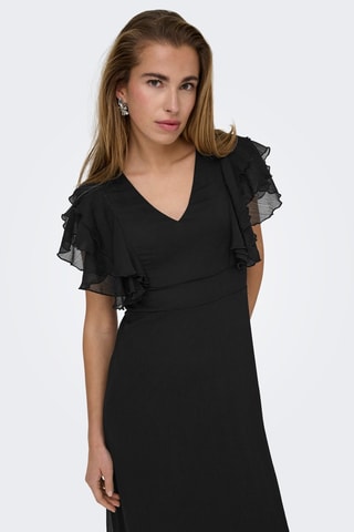 Robe longue regular  - Noir