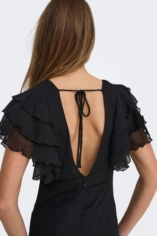 Robe longue regular  - Noir