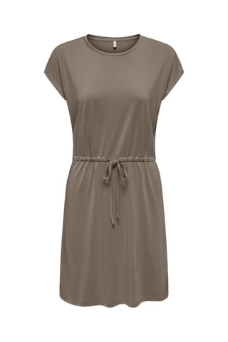 Robe courte regular - Taupe