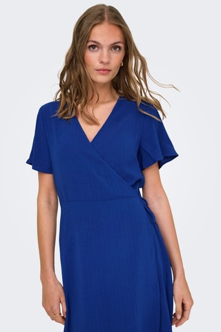 Robe longue regular - Bleu