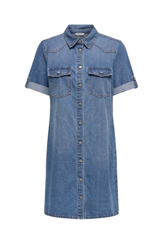 Robe chemise en jean - Bleu foncé