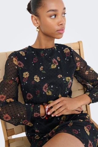 Robe courte regular - Noir