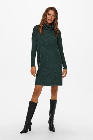 Robe pull - Vert foncé chiné