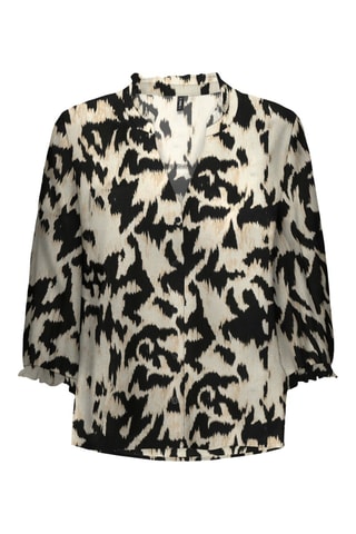 Chemisier - Beige et noir