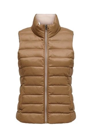 Doudoune sans manches - Beige