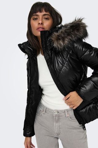 Doudoune à capuche - Noir