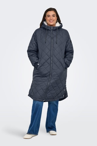 Doudoune longue - Bleu marine