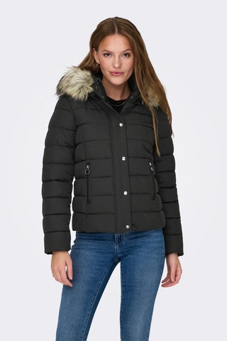 Doudoune à capuche - Noir