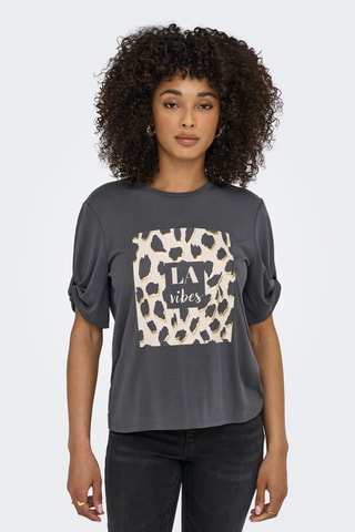 T-shirt regular - Gris foncé