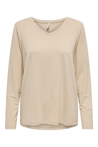 T-shirt en coton biologique - Beige