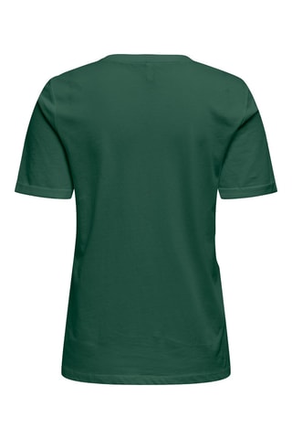 T-shirt regular en coton biologique - Vert foncé