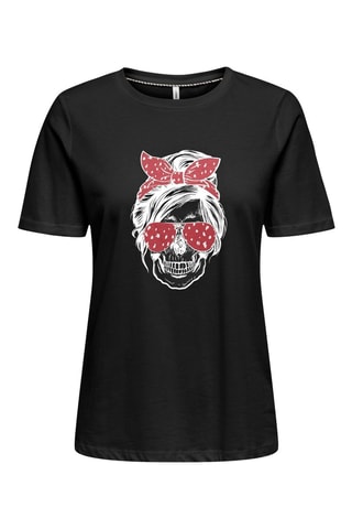 T-shirt regular en coton biologique - Noir