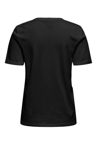 T-shirt regular en coton biologique - Noir