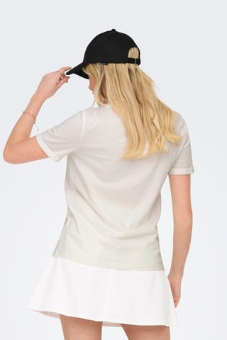T-shirt regular en coton biologique - Blanc