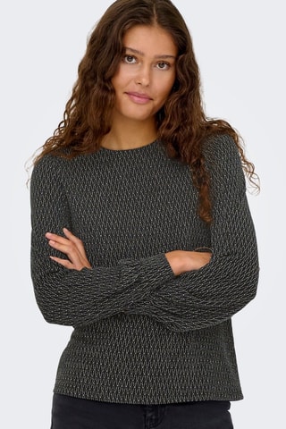 Blouse - Argenté et noir