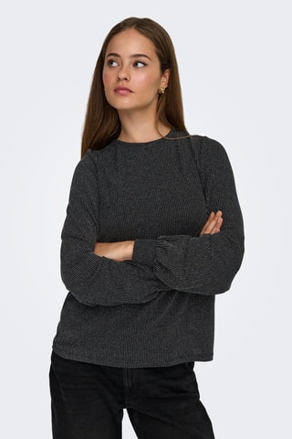 Blouse - Argenté et noir