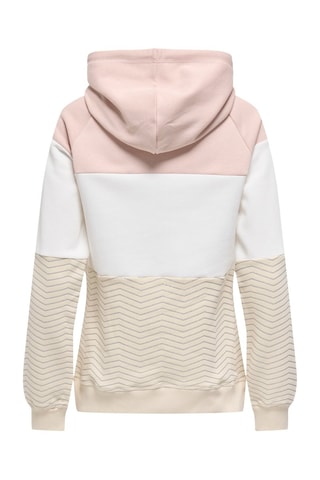 Sweat à capuche - Beige et blanc