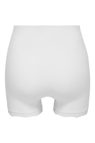 Panty en coton biologique taille haute - Blanc