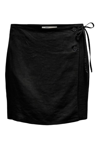 Short en lin - Noir