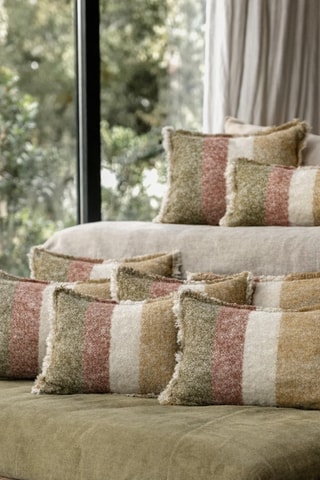 Copricuscino in lana Calypso - Kaki - 40 x 60 cm