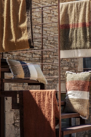 Copricuscino in lana Calypso - Kaki - 40 x 60 cm