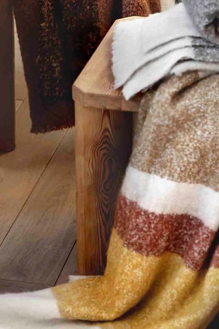 Plaid in lana Calypso - Kaki - 130 x 200 cm