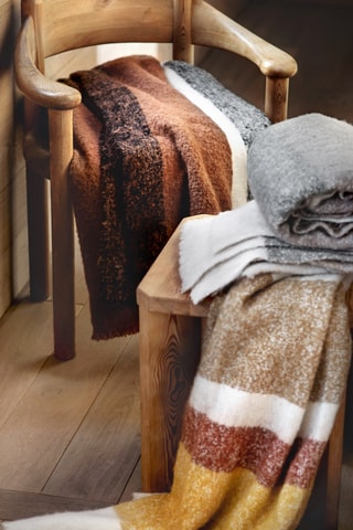 Plaid in lana Calypso - Kaki - 130 x 200 cm