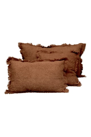 Copricuscino in lana Aspen - Mattone - 50 x 80 cm