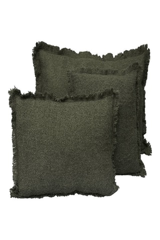 Copricuscino in lana Aspen - Kaki - 45 x 45 cm