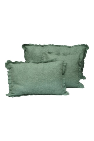 Housse de coussin en laine Aspen - Sauge - 50 x 80 cm