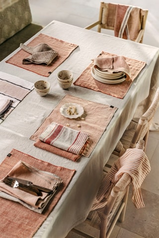 6 tovagliette in lino Cuba - 35 x 48 cm