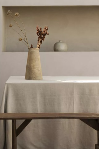 Tovaglia rettangolare in lino Zilia - Beige chiaro
