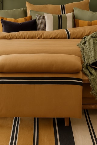 Copritrapunta in lino Skagen - Marrone