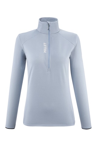 Maglia da sci in pile Intense - Celeste e bianco